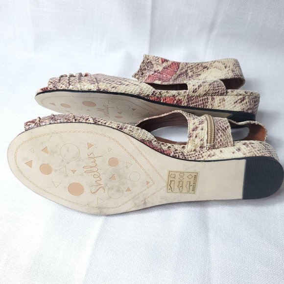 Shellys snake print  Nordstrom ankle strap sandals - Picture 7 of 11